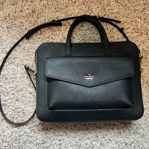 Beautiful Kate Spade Black Crossbody Laptop Bag (Like New!)